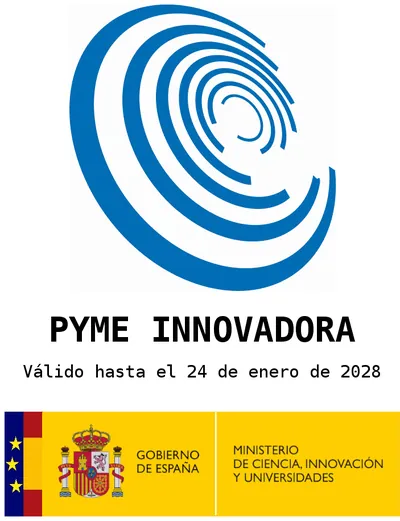 Siegel „Innovatives KMU“ des spanischen Ministeriums für Wissenschaft, Innovation und Universitäten, gültig bis 24. Januar 2028