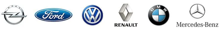 Logos von Fahrzeugherstellern und Zulieferern, für die ASAI gearbeitet hat