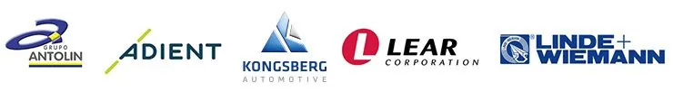 Logos von Fahrzeugherstellern und Zulieferern, für die ASAI gearbeitet hat