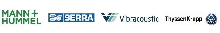 Logos von Fahrzeugherstellern und Zulieferern, für die ASAI gearbeitet hat